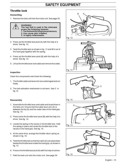 Product picture Husqvarna Chainsaw Manual Model 362XP/365/371XP