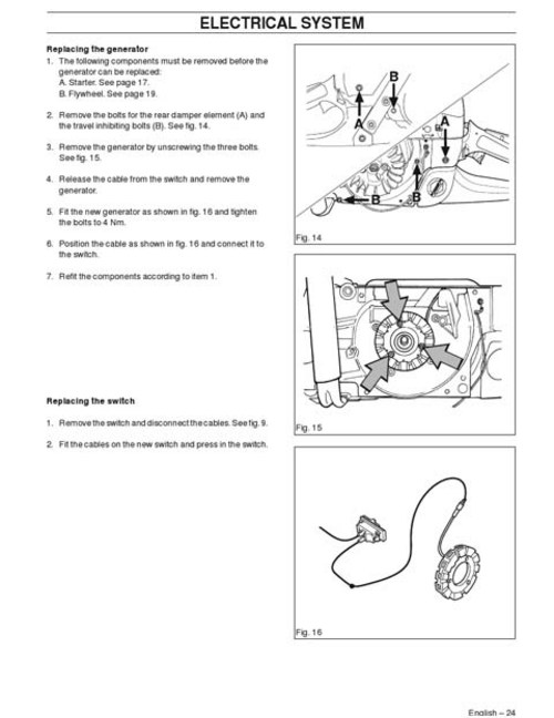 Product picture Husqvarna Workshop Manual Chainsaw Model 385XP